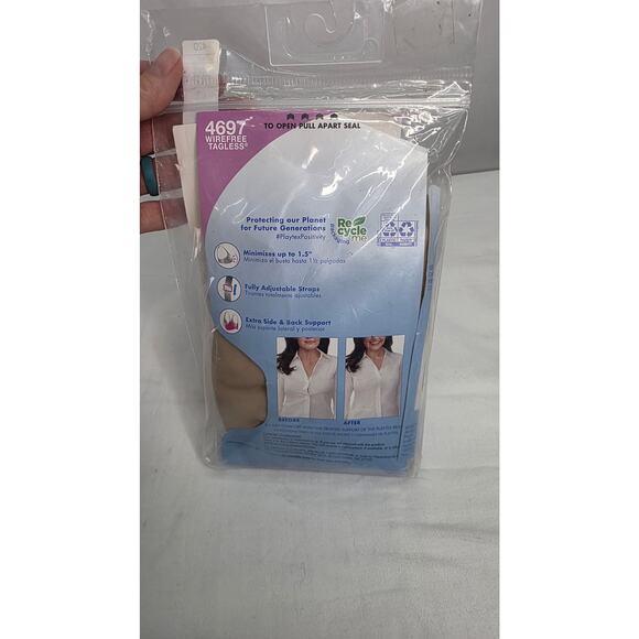 Playtex 18 hour Smoothing Minimizer Full Coverage Tan Bra Size 42D - Picture 2 of 4